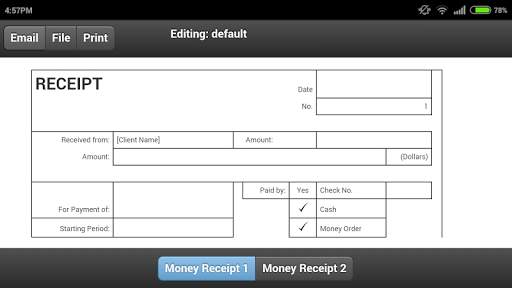 Money Receipt स्क्रीनशॉट 1