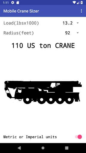 Mobile Crane Sizer screenshot 5