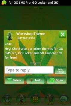 GO SMS Theme WEED GANJA 3 تصوير الشاشة