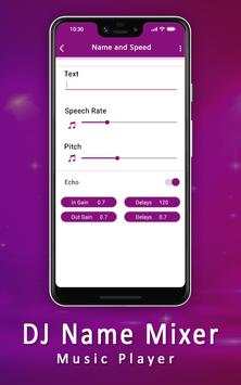 DJ Name Mixer With Music Player - Mix Name To Song screenshot 4