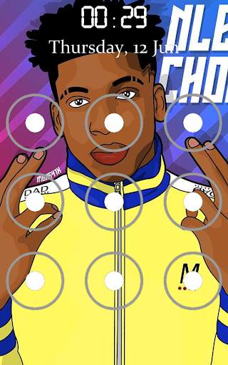 NLE Choppa Pattern Lock Screen screenshot 4