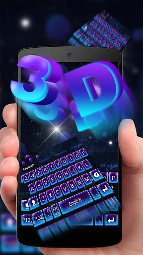 3D Black Keyboard Theme screenshot 2