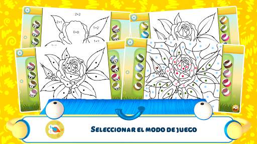Colorear por números - Flores screenshot 2