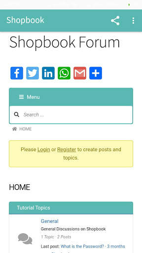 Shopbook Forum screenshot 1