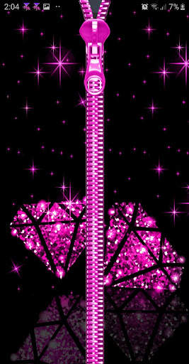 Diamond Zipper Lock Screen screenshot 2