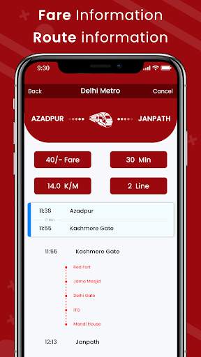 Delhi Metro Route screenshot 5