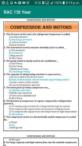 ITI RAC MCQ YR-I screenshot 4