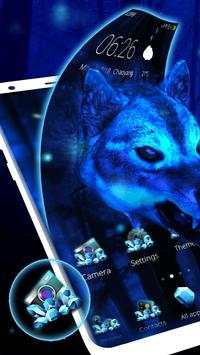 3D Ice Wolf Wallpaper Launcher screenshot 1