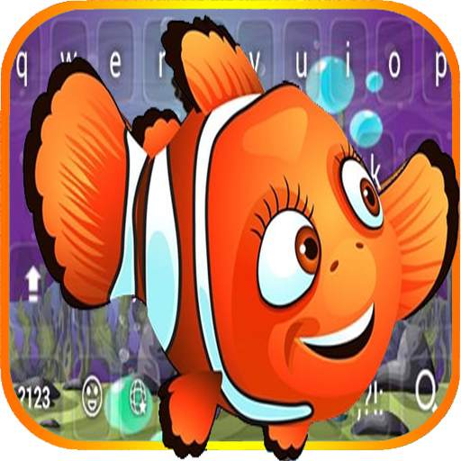 Orange Clownfish Keyboard 7.7