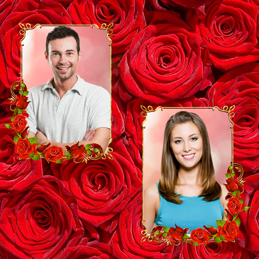 Rose Dual Photo Frame Album Creator icon