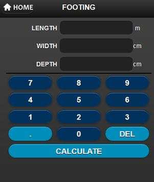 Metric Concrete Calculator screenshot 2