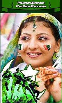 Pakistan Flag Face Maker-Pak Flag Stickers screenshot 1