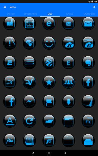 Blue Glass Orb Icon Pack screenshot 20
