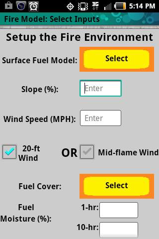 Wildland Fire Behavior App screenshot 3