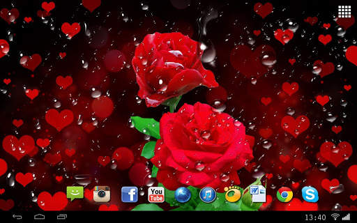 Red rose live wallpaper screenshot 3