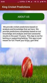 King Cricket Predictions screenshot 3