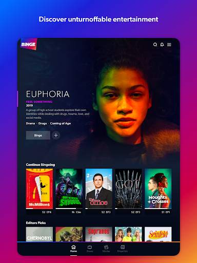 Binge for Android TV screenshot 1