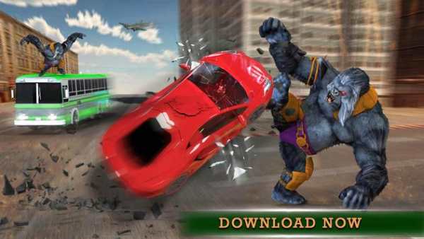 City Smasher Angry Gorilla Simulator: Rampage Game screenshot 4