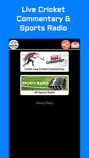 Sports Talk Radio: Listen Live Cricket Commentary screenshot 1