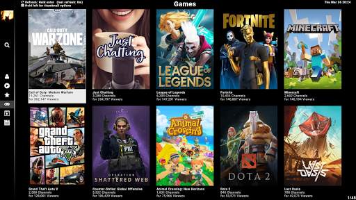SmartTV Client for Twitch screenshot 1