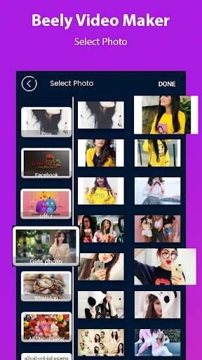 Beely Video-Black BG Video Slideshow & Music Video screenshot 1