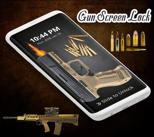 Gun Shooting Lock Screen - Gun Lock Screen screenshot 2
