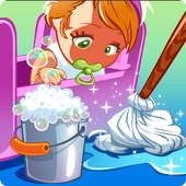 Baby Doll House Cleaning Princess Room Game icon