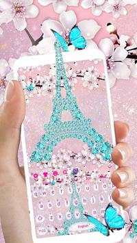 Girly Paris Keyboard theme screenshot 1