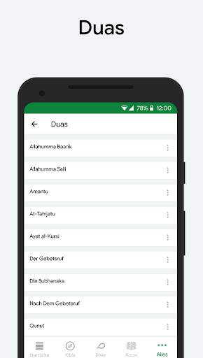Muslim: Gebetszeiten, Qibla screenshot 5