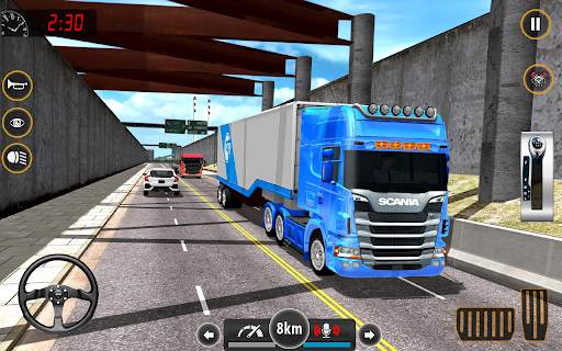 Euro Cargo Truck Driving Simulator 3D screenshot 1