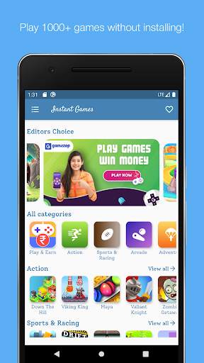 Instant Games- Play 1000  games without installing 1 تصوير الشاشة