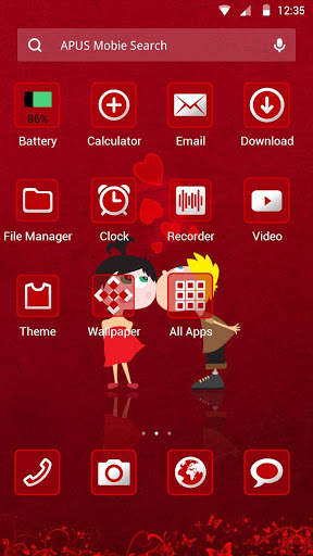 Travel with lover APUS theme screenshot 2