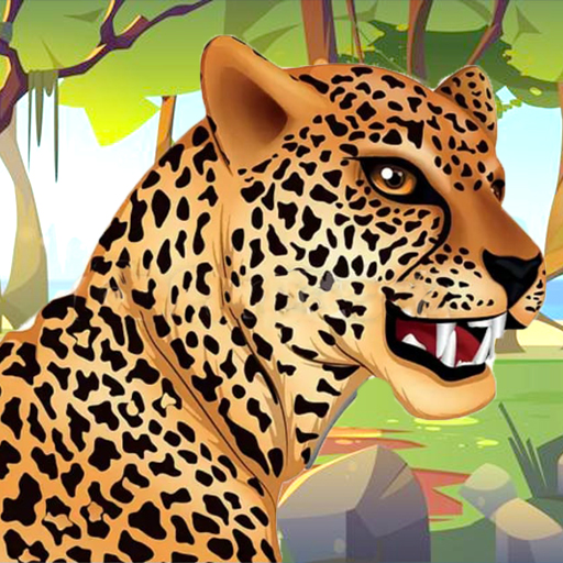 Wild cheetah family simulator icon