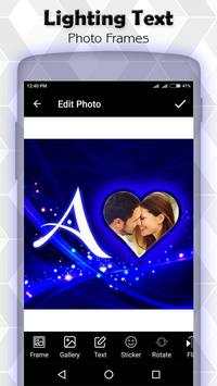 Lighting Text Photo Editor screenshot 1