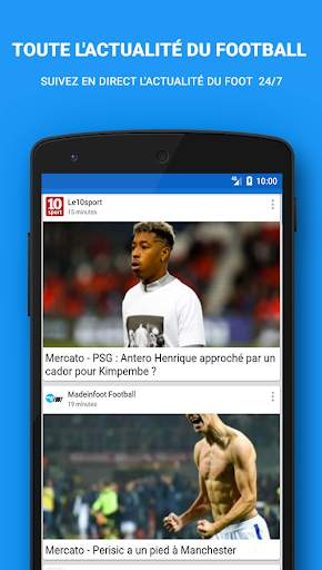 Foot En Direct - Résultats foot, Actu et Transfert screenshot 1