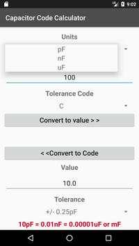 Capacitor Code Calculator screenshot 2