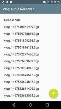 Vlog Audio Recorder screenshot 1