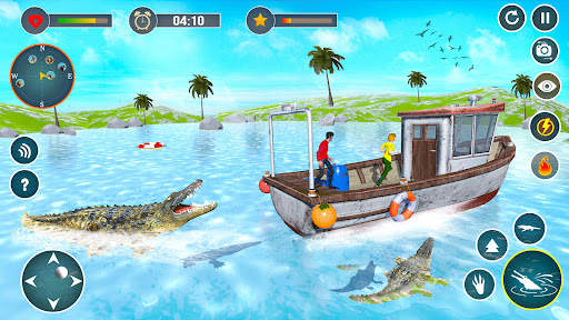 Angry Crocodile Attack Game 3d screenshot 1