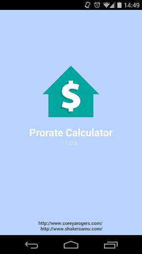 Prorate Calculator - Free screenshot 1