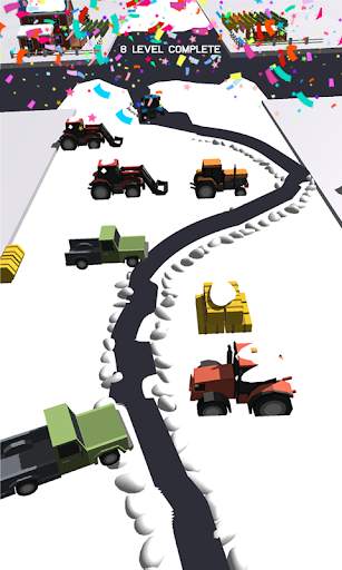 Clean Snow Plowing Road Blocks - Snow Plow Games screenshot 2
