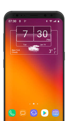 3D Flip Clock Theme Pack 06 screenshot 7