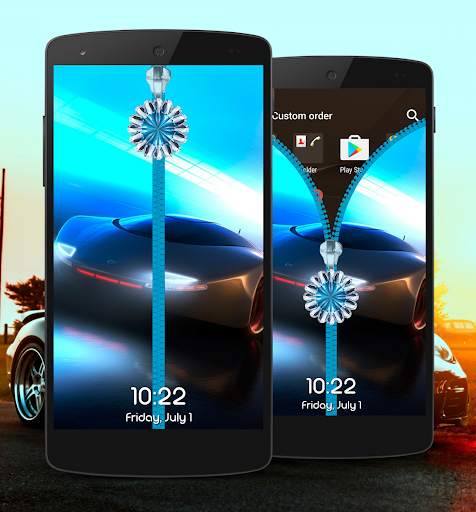 Cars Zipper Lock Screen 5 تصوير الشاشة