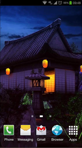 Real Zen Garden 3D: Night LWP screenshot 5