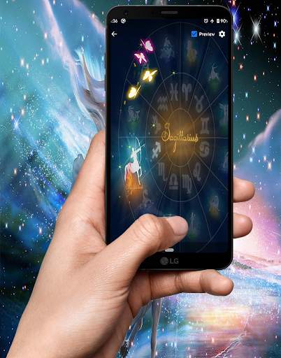Sagittarius Live Wallpapers - Sensor, Multi Touch screenshot 3