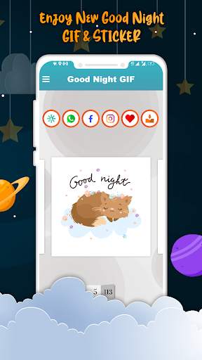 Good Night GIF : Good Night Stickers For Whatsapp screenshot 3