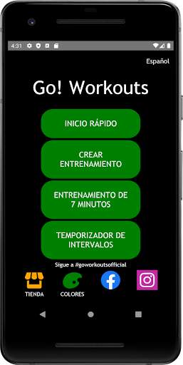 Go! Workouts: Ejercicios (HIIT) y Temporizador screenshot 1