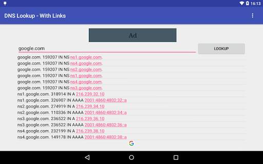 DNS Lookup - With Links screenshot 9