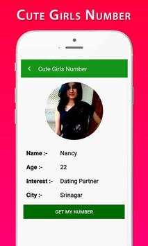 Cute Girls Phone Number 4 تصوير الشاشة