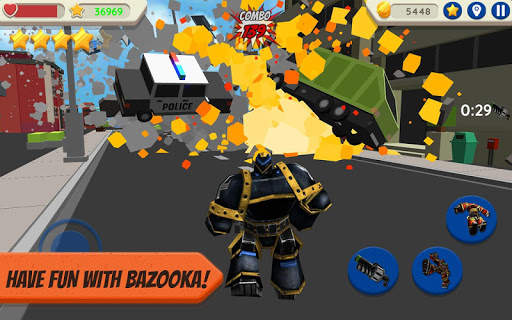 Robot Hero: City Simulator 3D screenshot 3