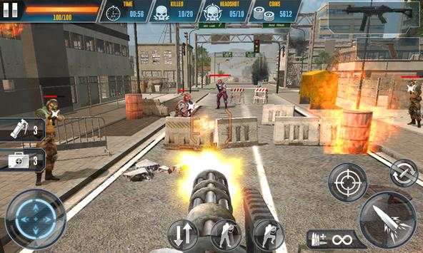 Gun Shooting Blood War 3D screenshot 2